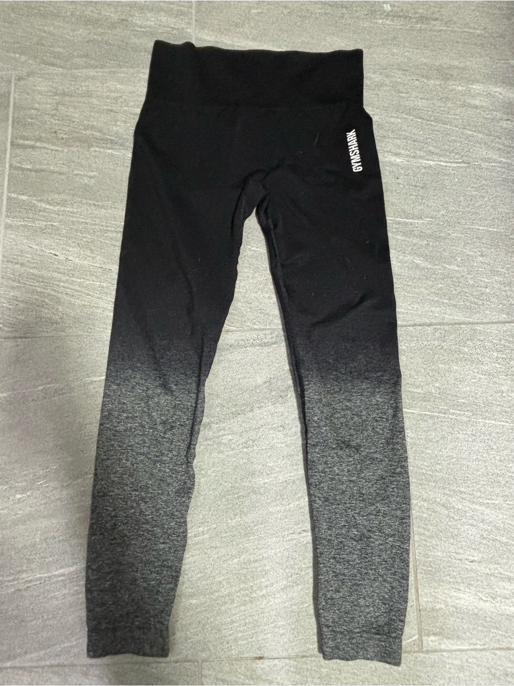 Gymshark Kids Ombre High-Waist Leggings - Black & Gray
